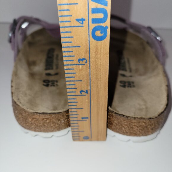 Birkenstock Yao Adjustable Slide Sandal Lavender Sparkle Size EU 40 Narrow - Picture 8 of 10